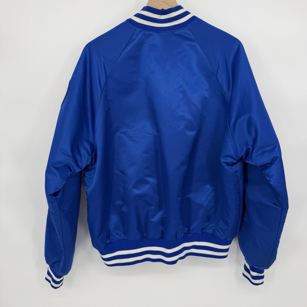 VTG Starter XL 80s 90s Kansas City Royals MLB Satin Bomber Jacket‎ W/Patch Rare - Picture 2 of 9
